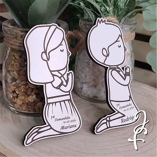 Lembrança Comunhão Menino a Rezar