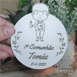 Lembrança Redonda Comunhão Menino