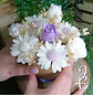 Bouquet Flores Velas Redondo Cartão 10cm - Thumbnail 3