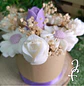 Bouquet Flores Velas Redondo Cartão 10cm - Thumbnail 4