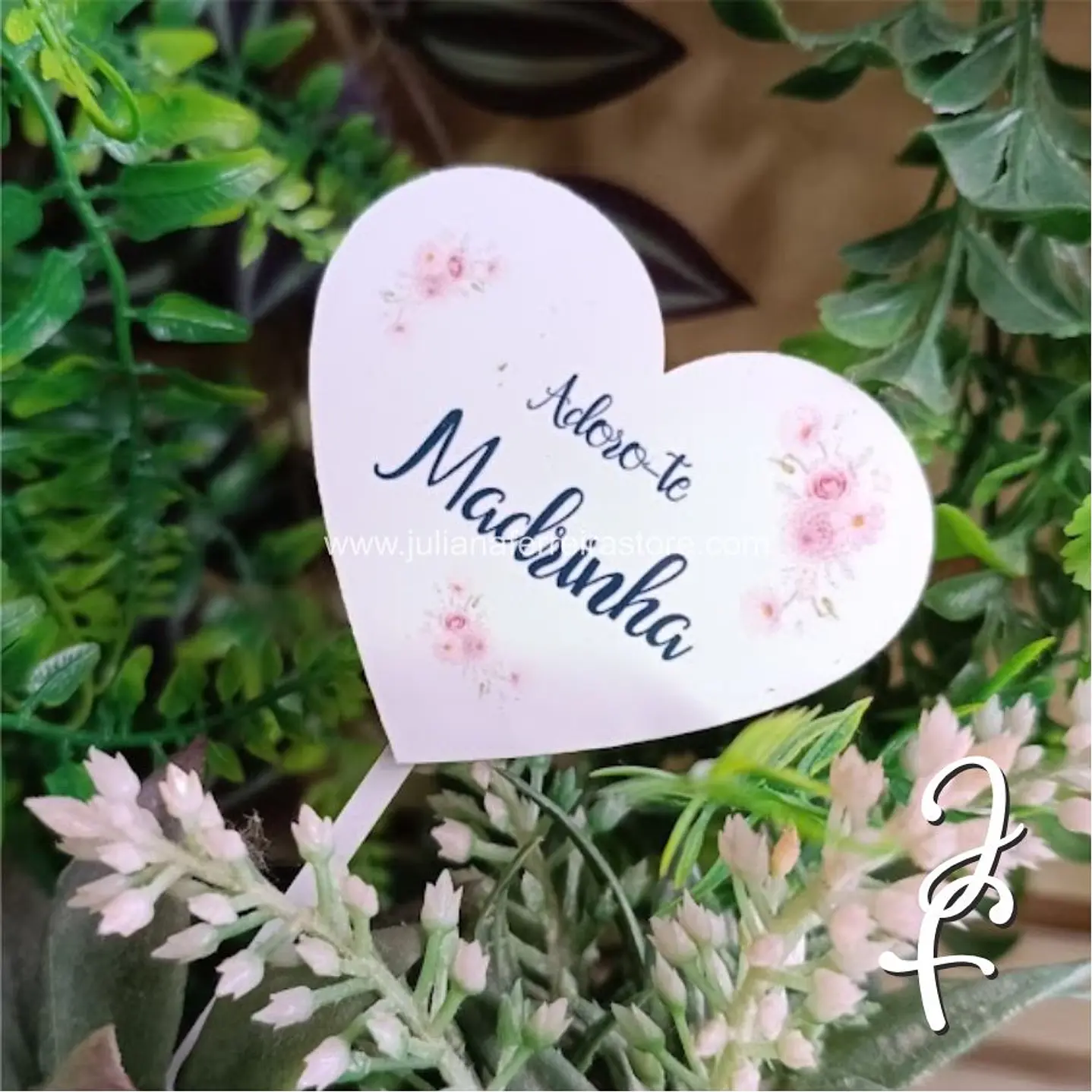 Bouquet Flores Velas Redondo Cartão 10cm 9