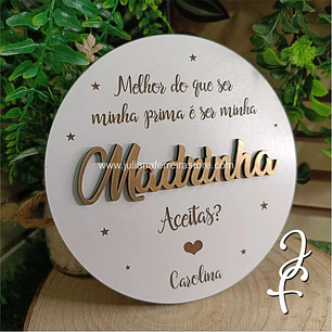 Convite Padrinhos Rodela 