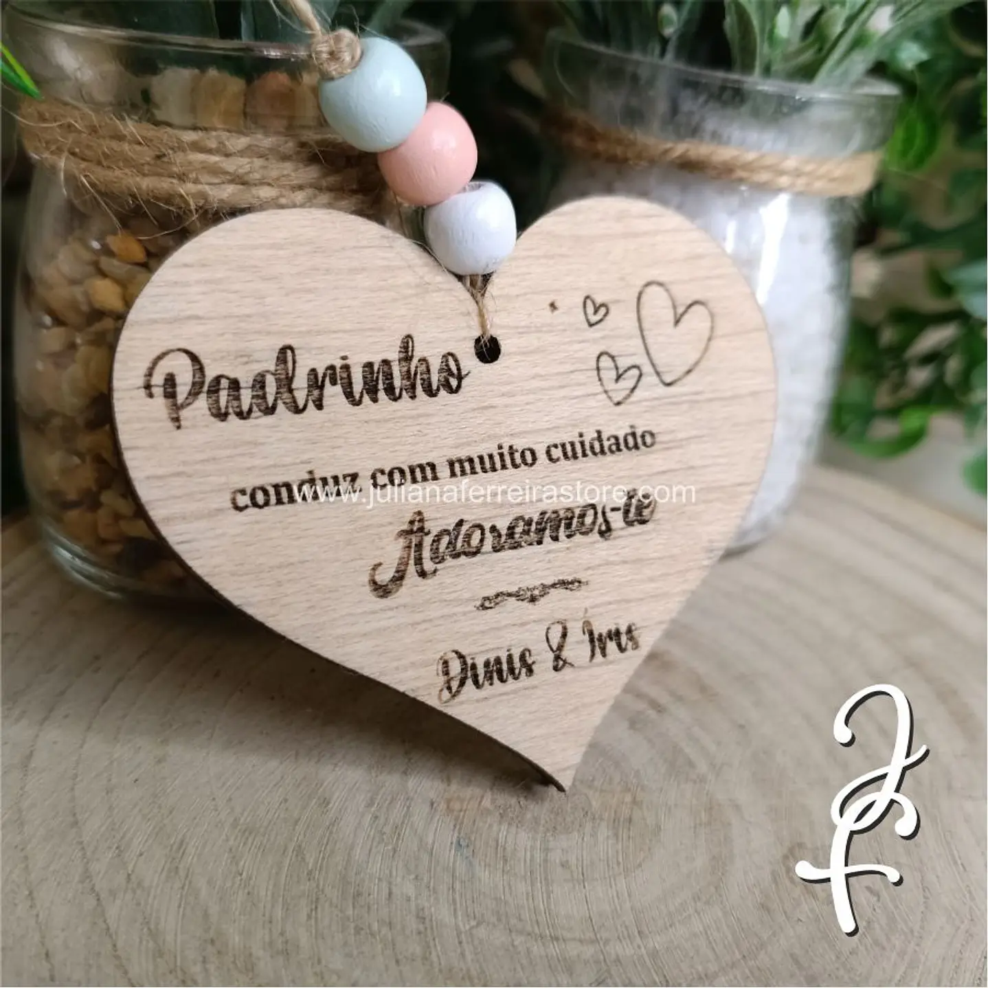 Pendente Espelho Automóvel Personalizado 2