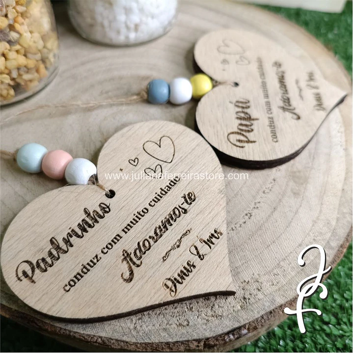 Pendente Espelho Automóvel Personalizado 1