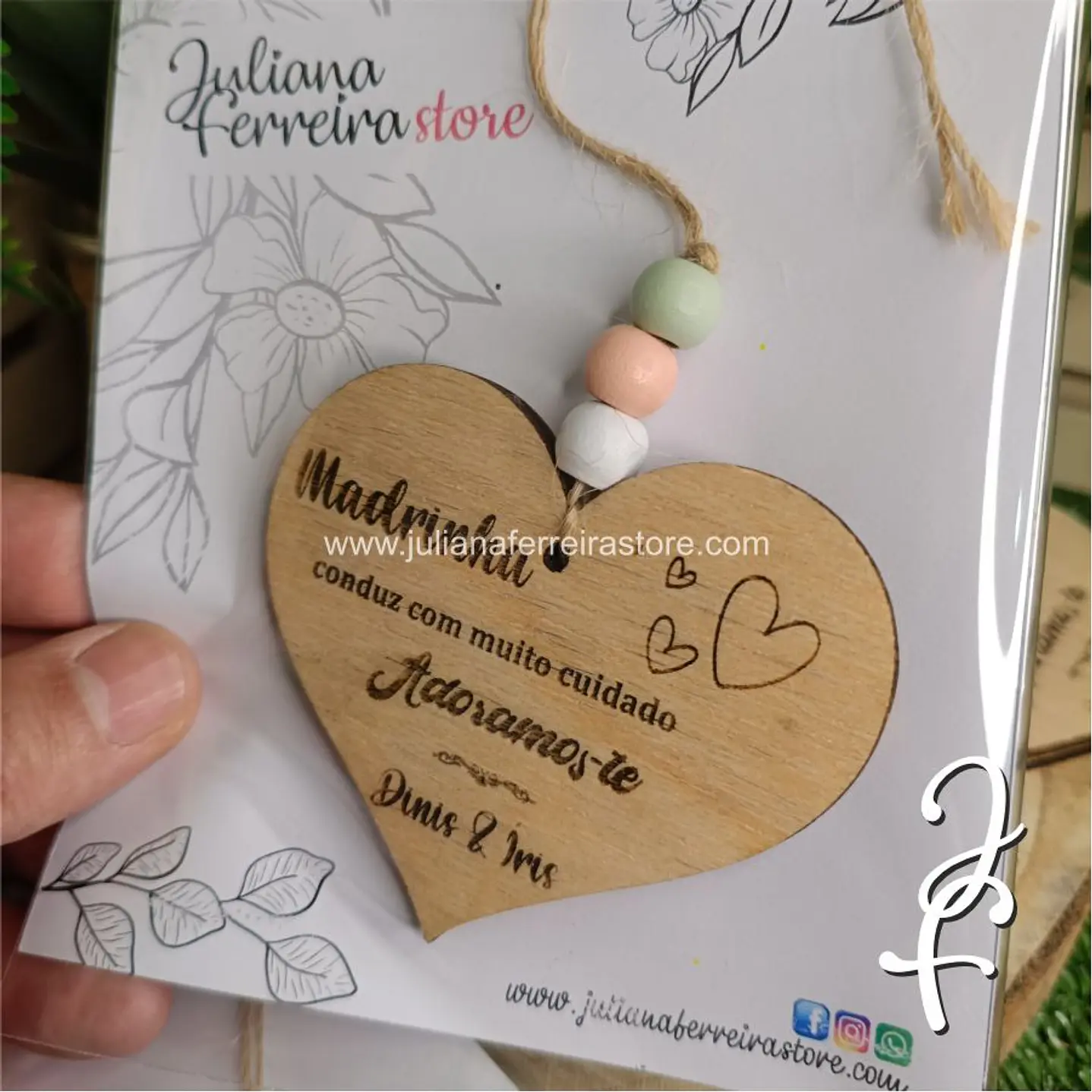 Pendente Espelho Automóvel Personalizado 7