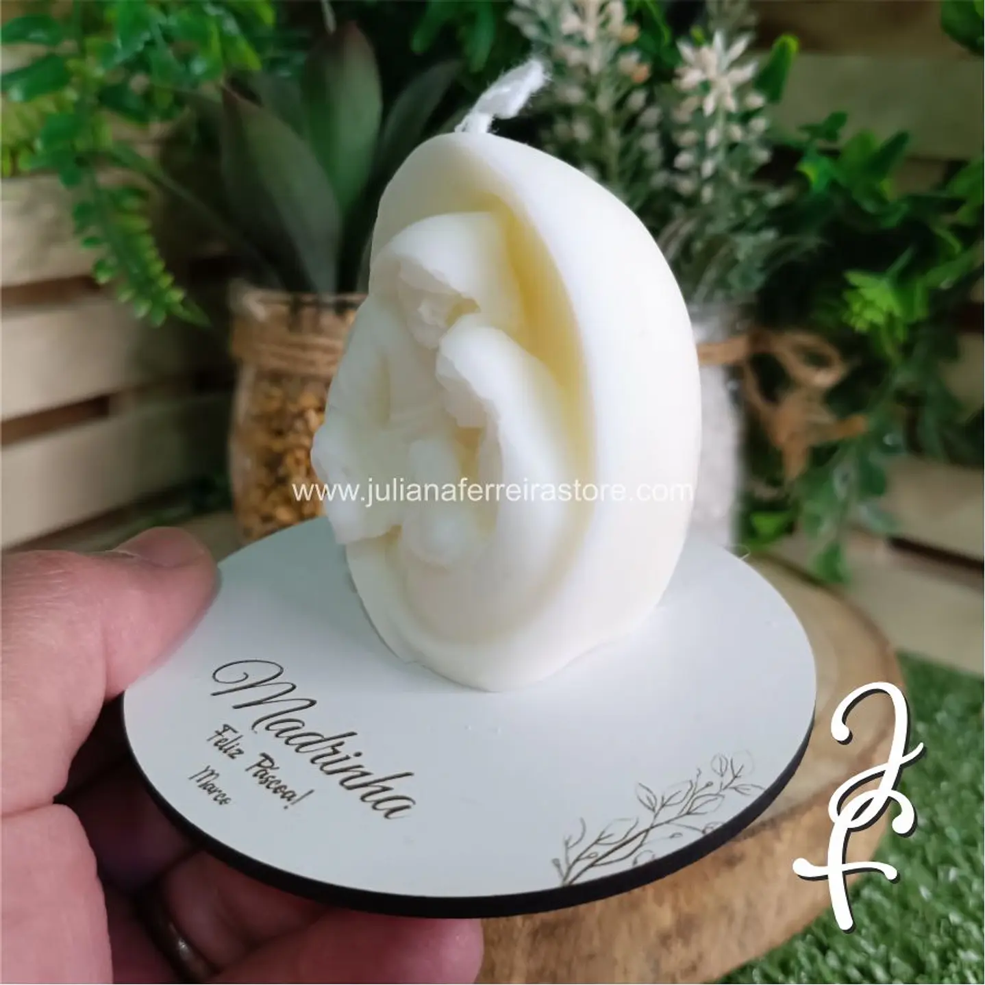 Vela Sagrada Família Base redonda 3