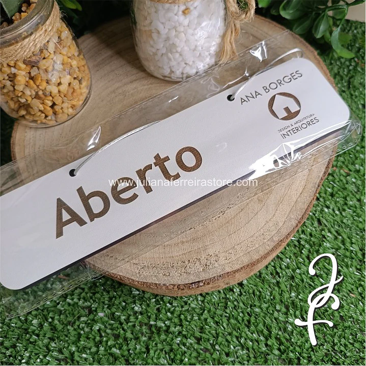Placa Aberto/Fechado 3