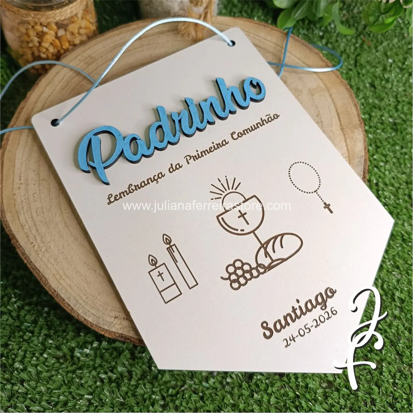 Bandeirola Lembrança Padrinhos 3