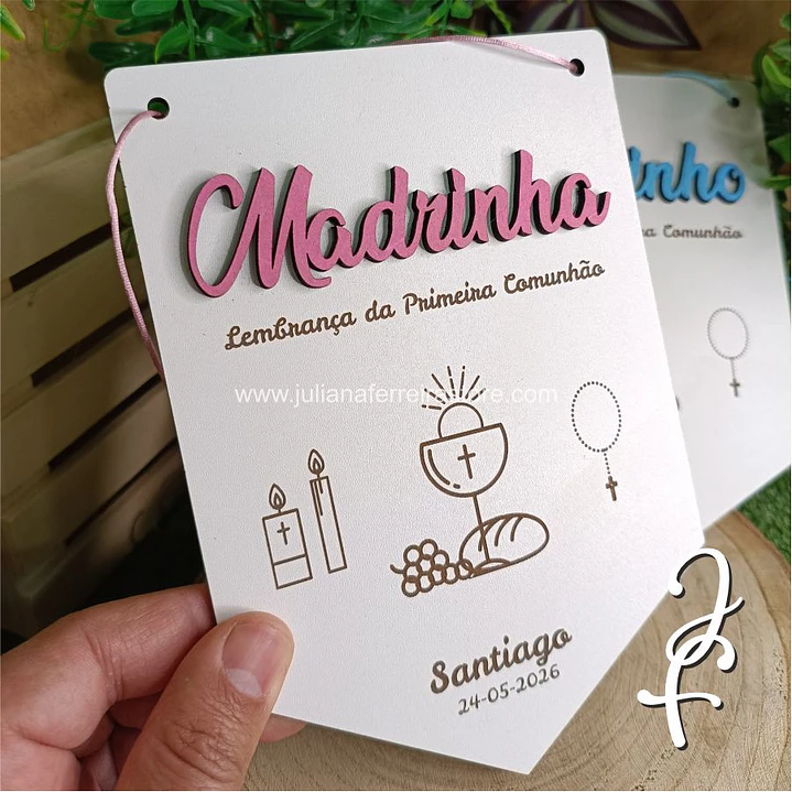 Bandeirola Lembrança Padrinhos 4