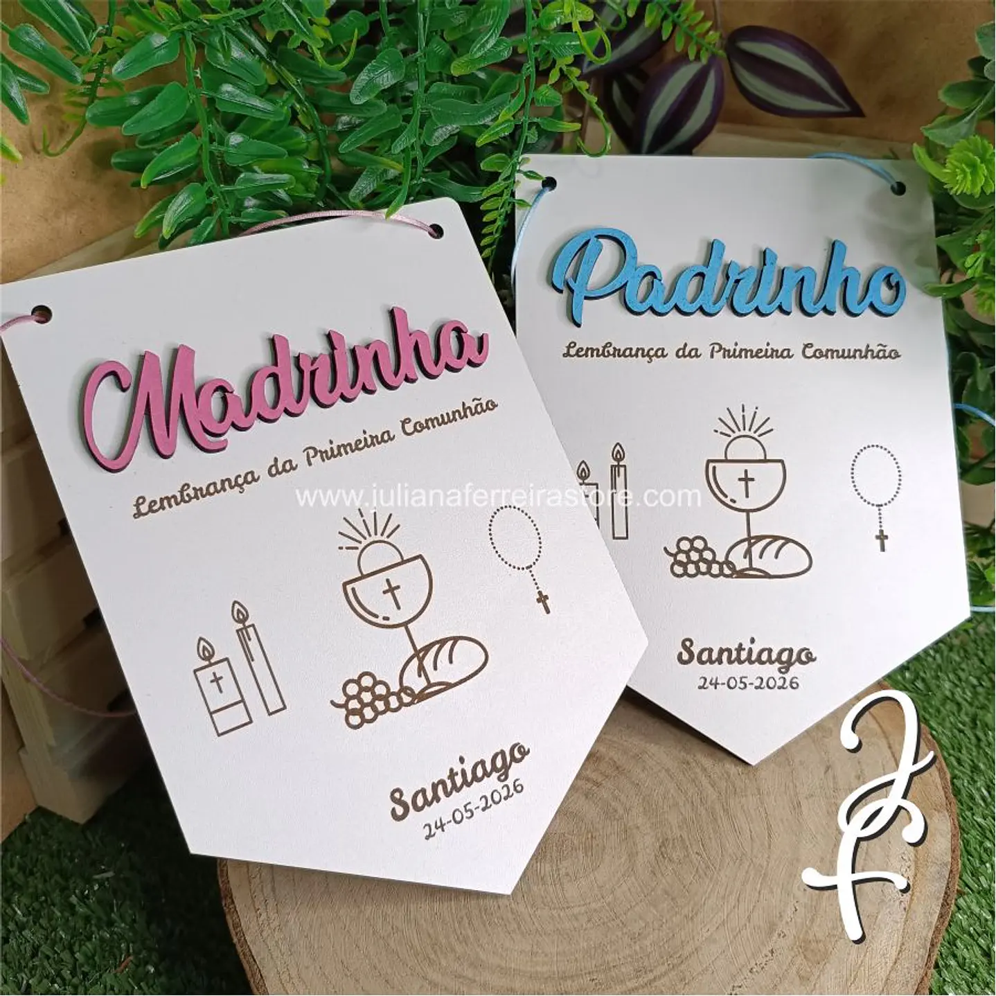 Bandeirola Lembrança Padrinhos 1
