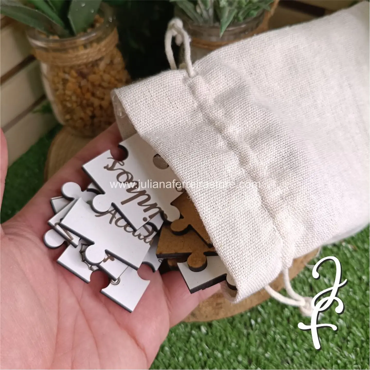 Puzzle convite Padrinhos Batismo 4