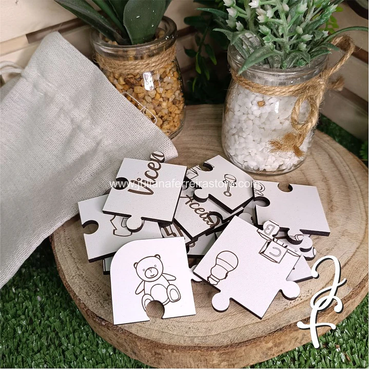 Puzzle convite Padrinhos Batismo 2