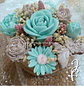 Bouquet Flores Velas Redondo 15cm - Thumbnail 3