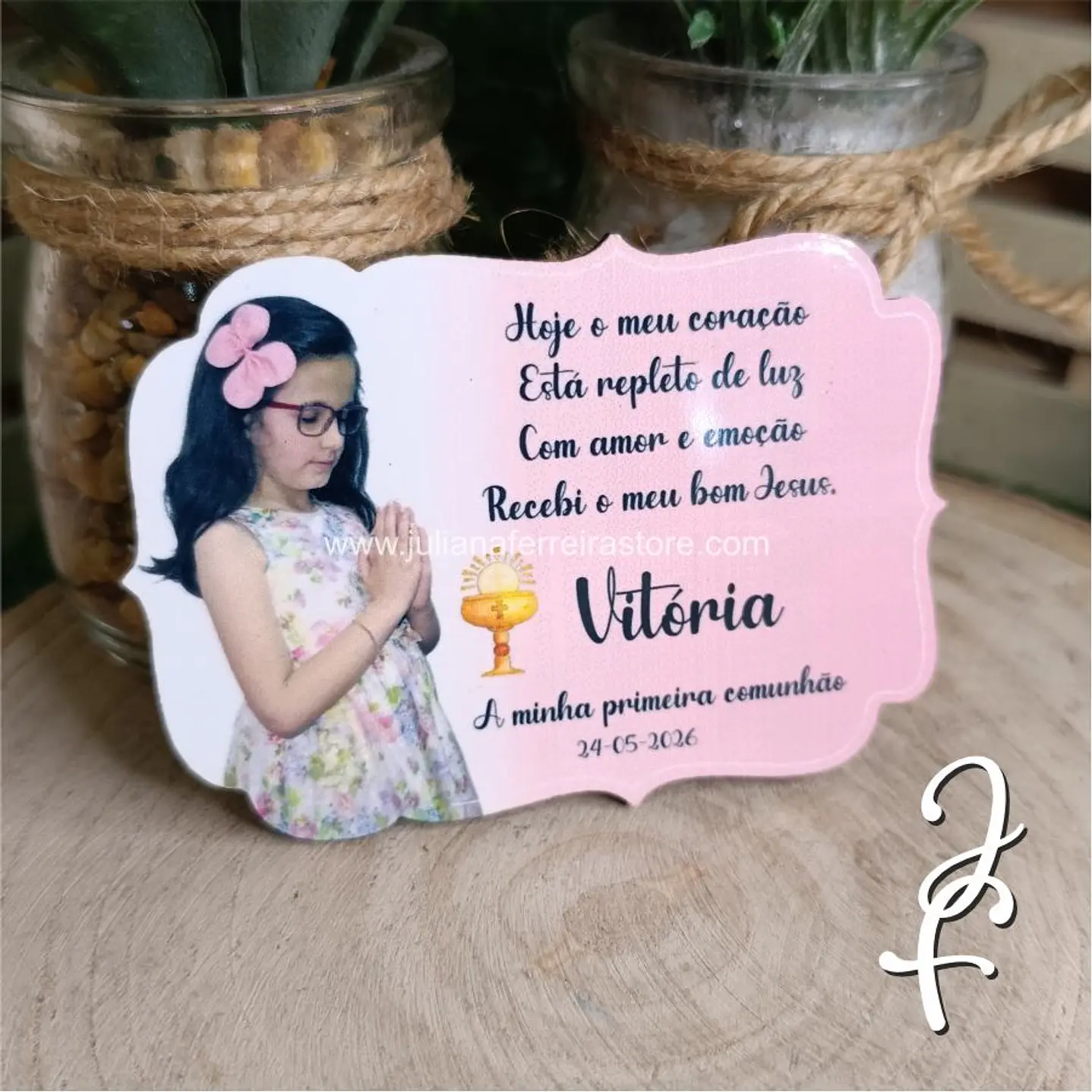 Lembrança Menina Foto Texto 3