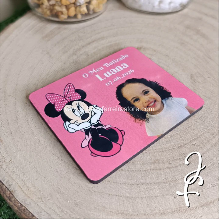Lembrança Minnie Fotografia Magnético 2