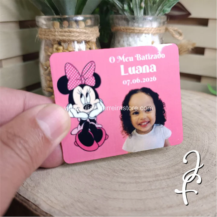 Lembrança Minnie Fotografia Magnético 4