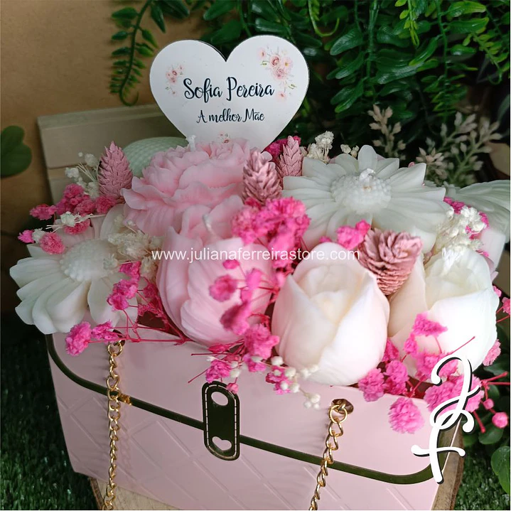 Bouquet Flores Velas Bolsa 3