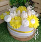 Bouquet Flores Velas Oval 20cm - Thumbnail 2