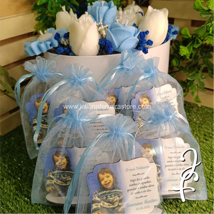 Bouquet Flores Velas Oval 20cm 10