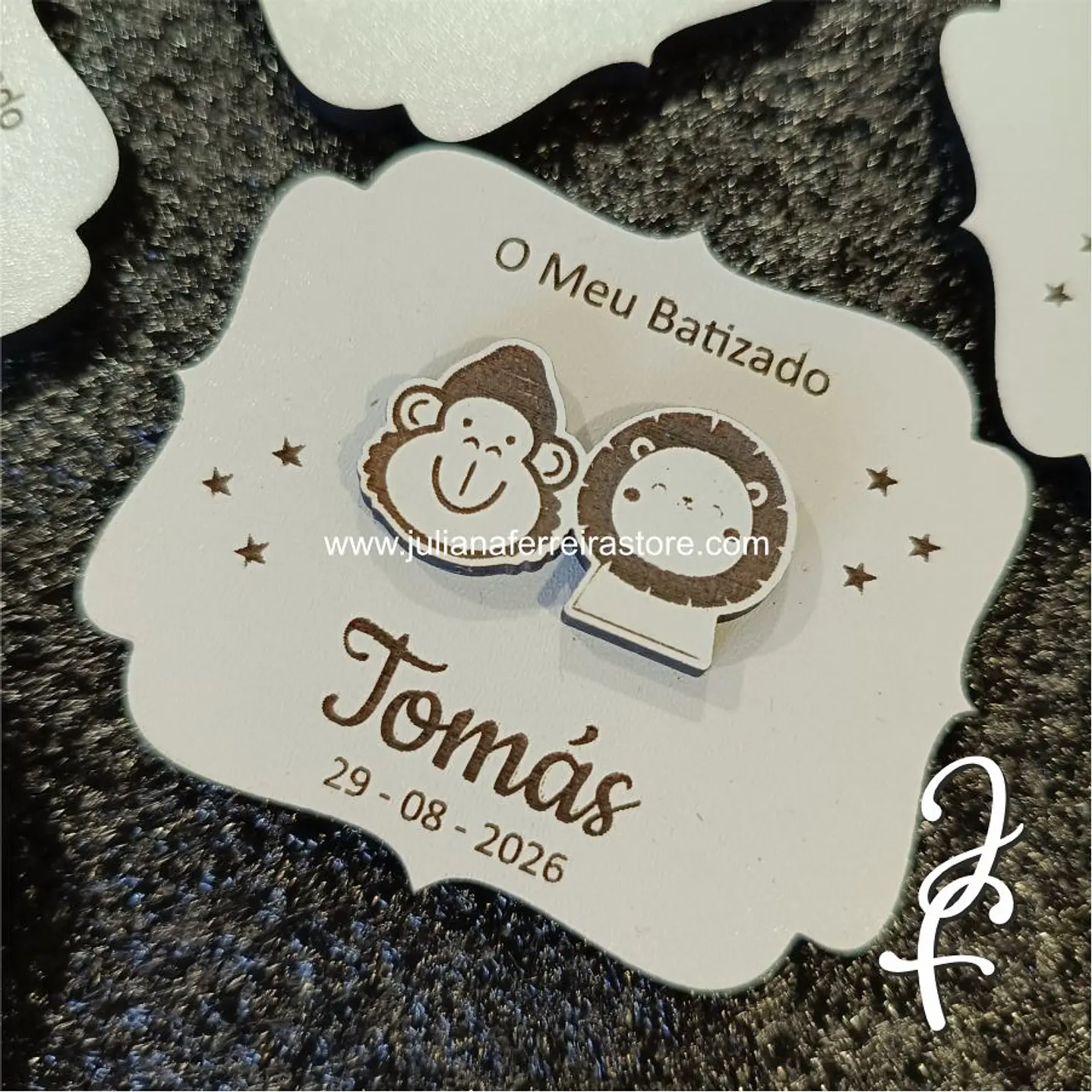 Lembrança de Batizado Animais da Selva 8