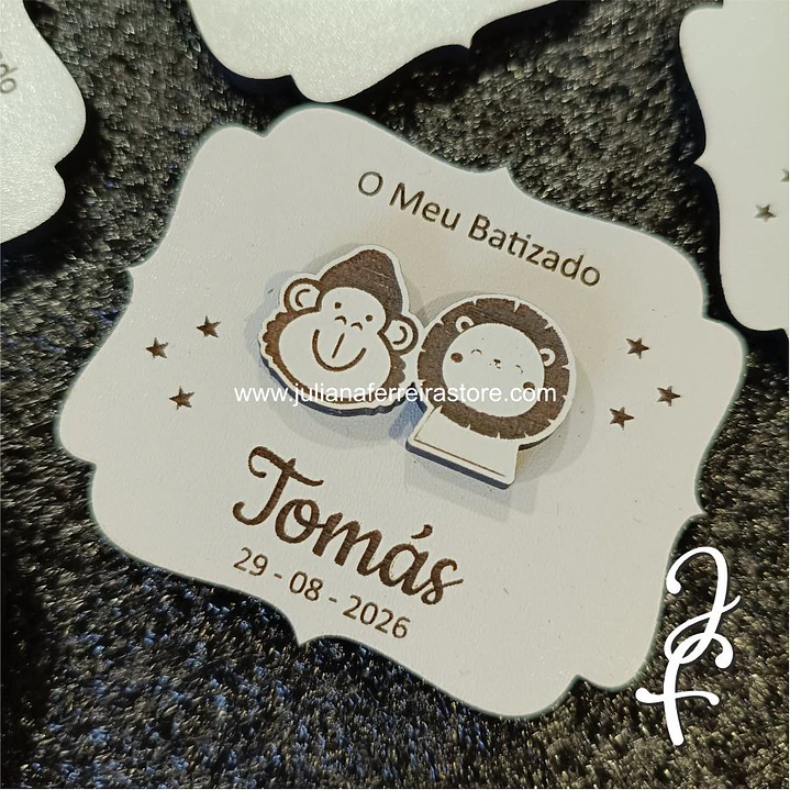 Lembrança de Batizado Animais da Selva 8