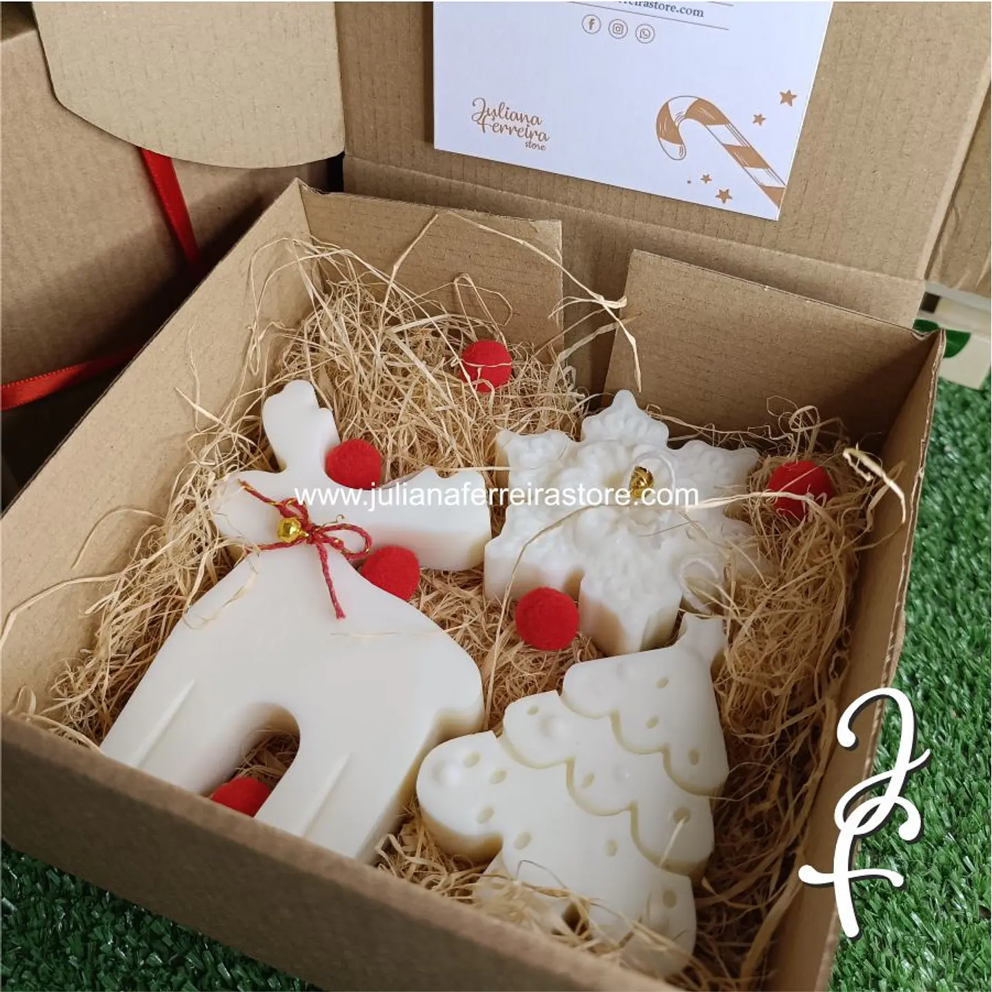 Conjunto 3 velas de natal 5