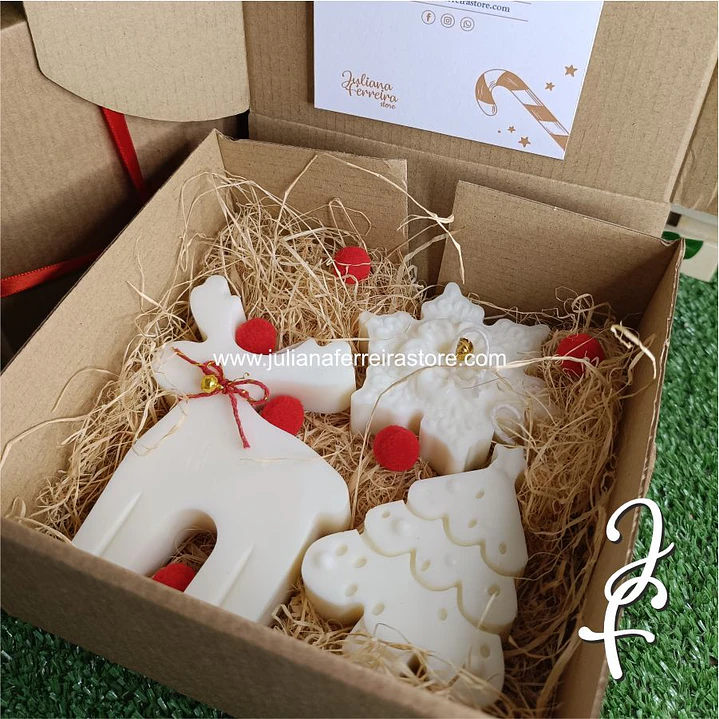 Conjunto 3 velas de natal 5