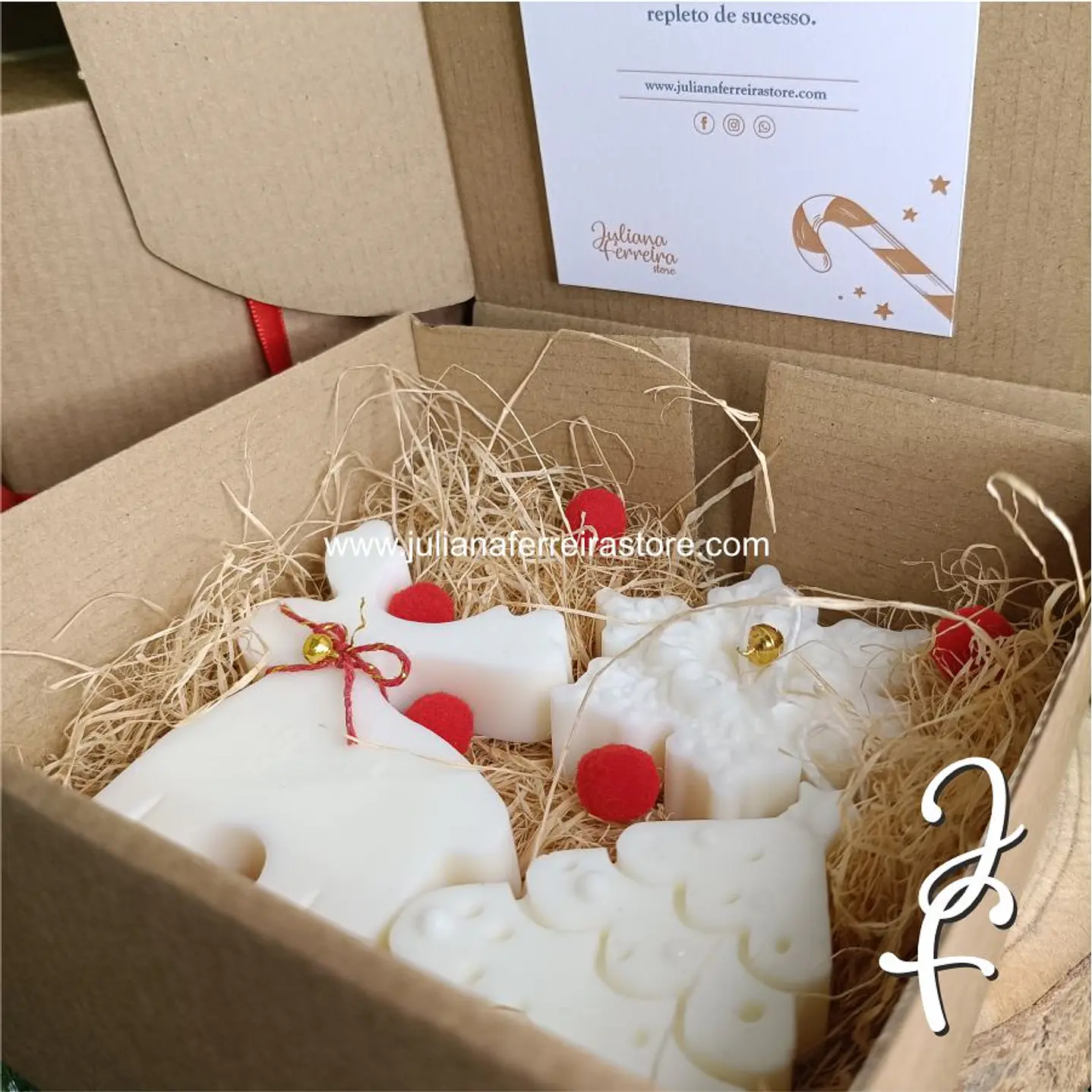 Conjunto 3 velas de natal 6