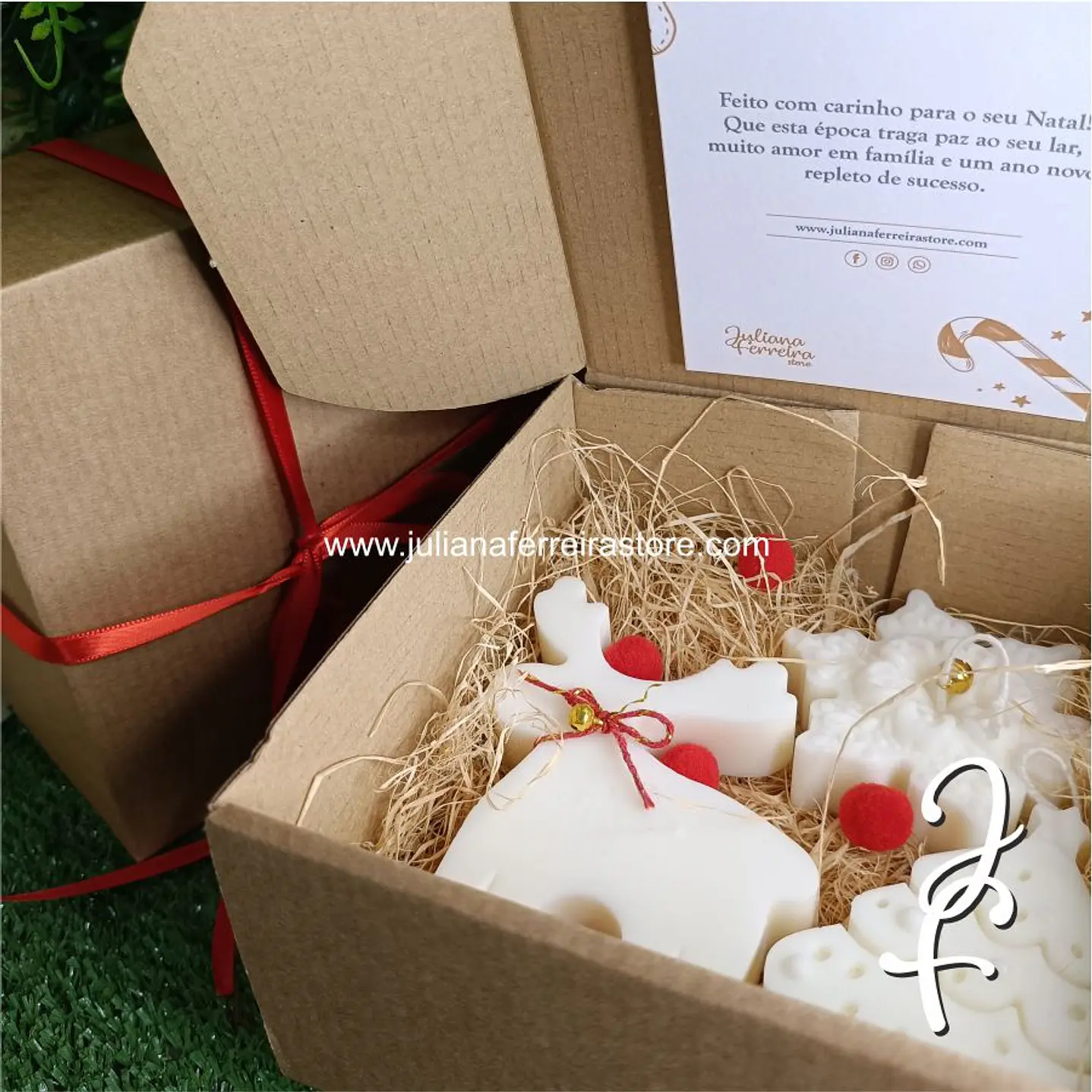 Conjunto 3 velas de natal 8