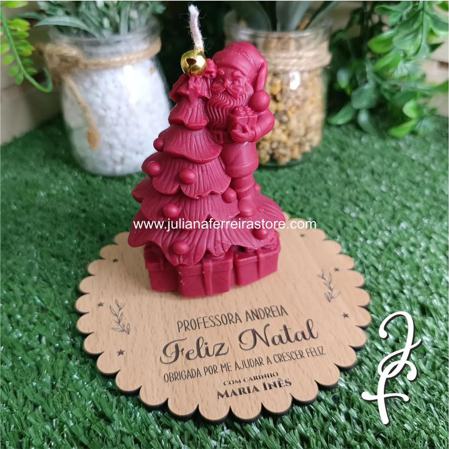 Vela Pai Natal no Pinheiro 4