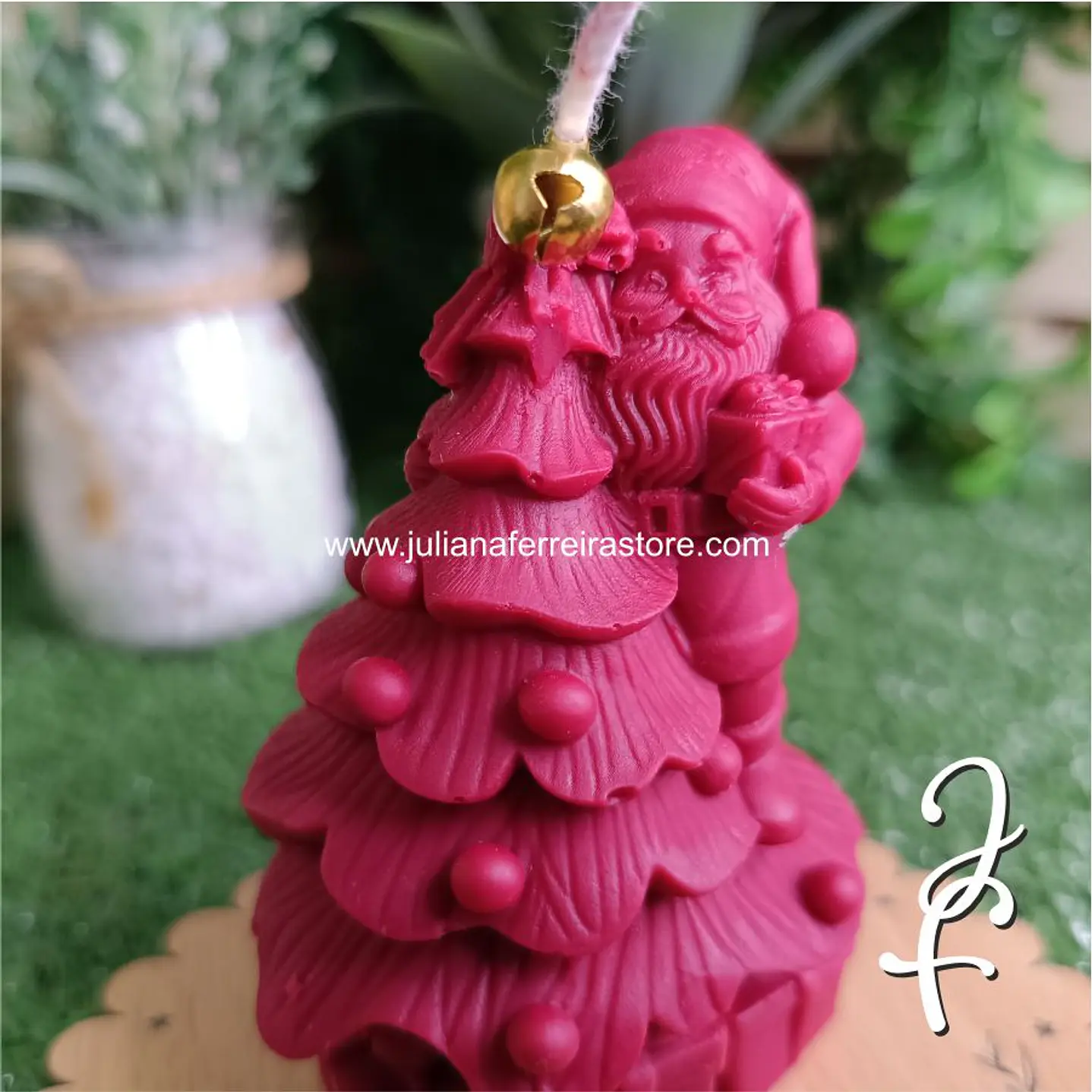 Vela Pai Natal no Pinheiro 5