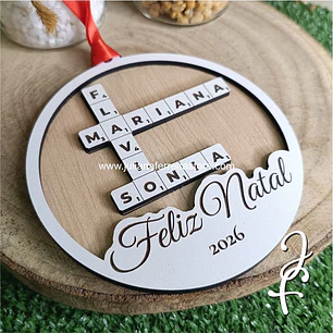 Bola de Natal Palavras Cruzadas