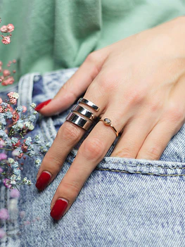 Organic Collection Double Ring