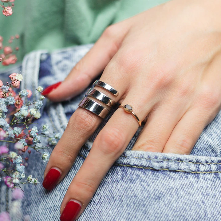 Organic Collection Double Ring 1