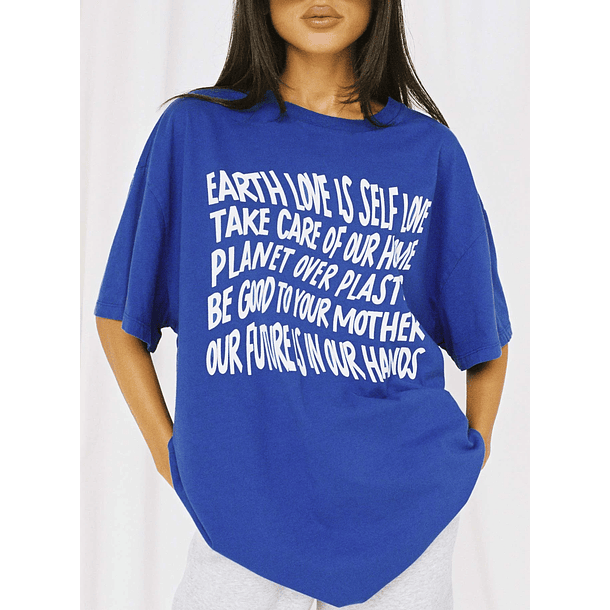 Oversized Tee Blue