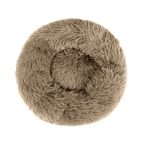 Round Plush Pet Bed for Dogs & Cats,Fluffy Soft Warm Calming Bed Sleeping Kennel Nest 4