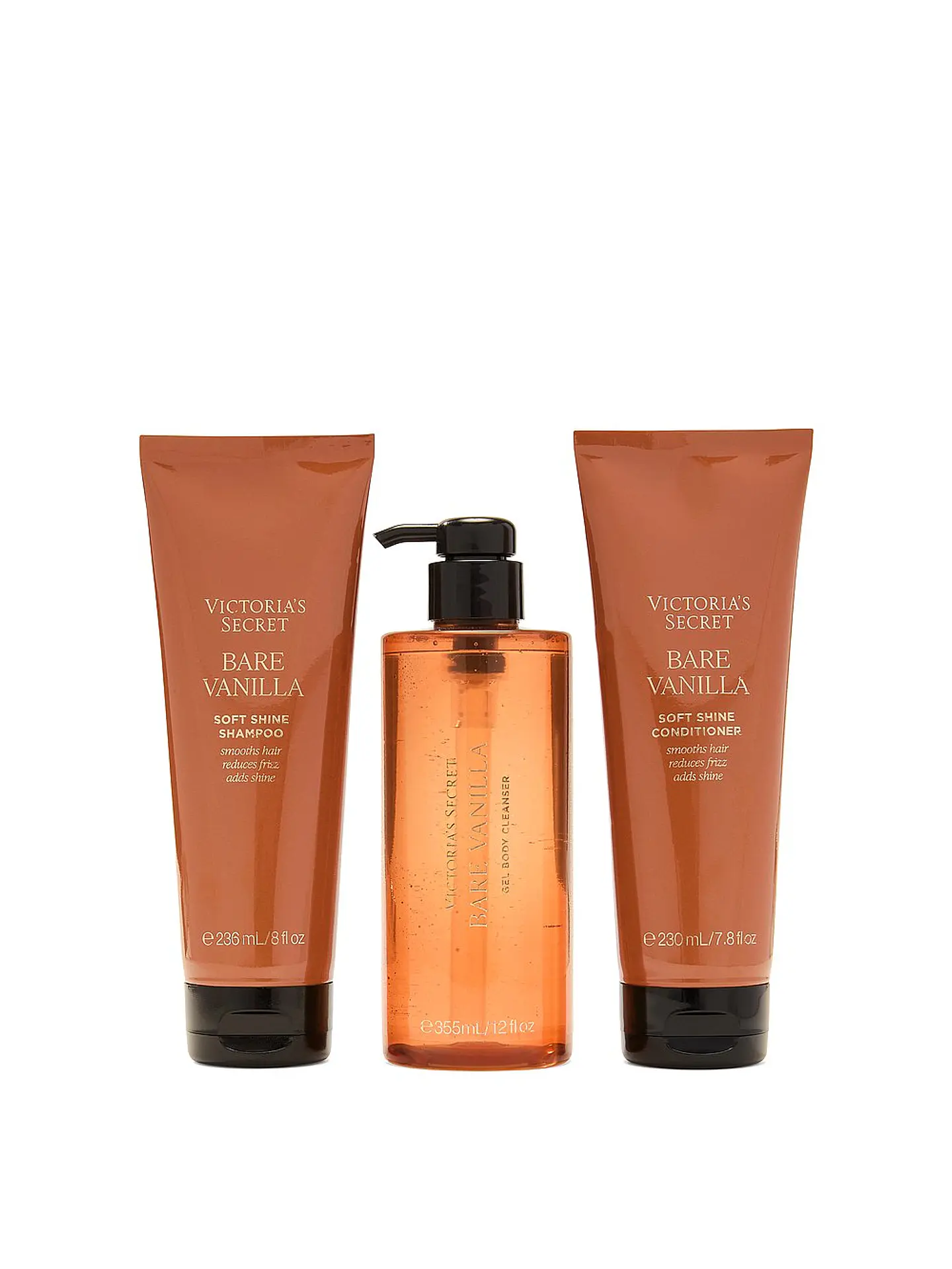 Bare Vanilla Shower Gift Set ft. Shampoo, Conditioner, & Cleanser 1