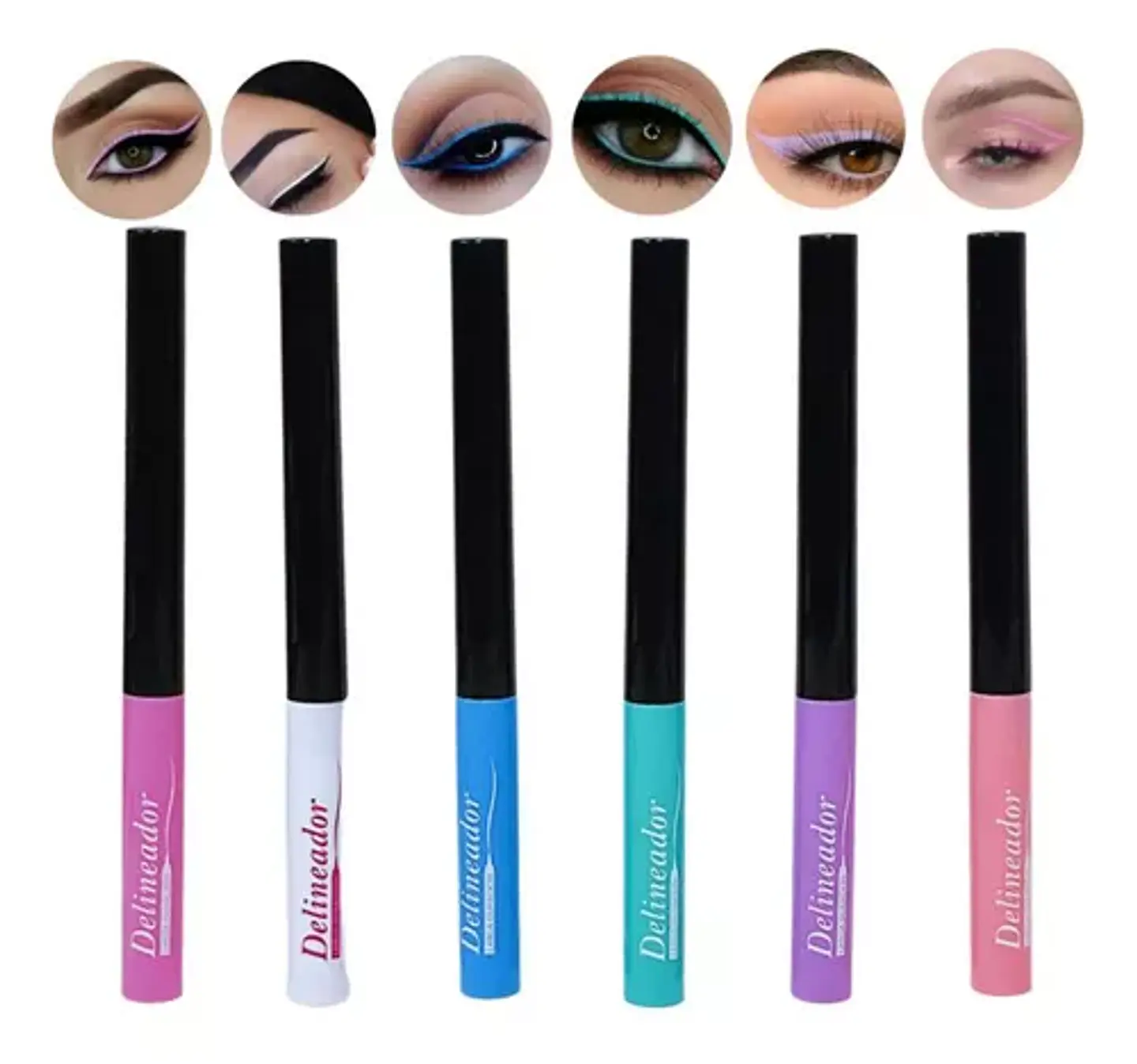 Set de 6 delineadores pastel 2