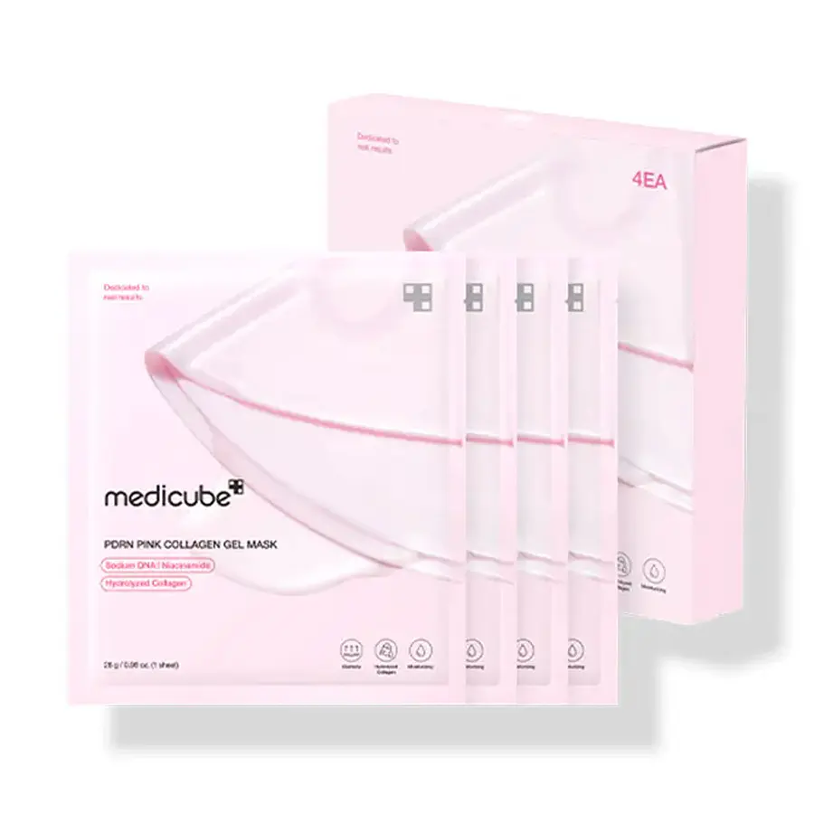 Medicube Pink Collagen Gel Mask 4 unidades