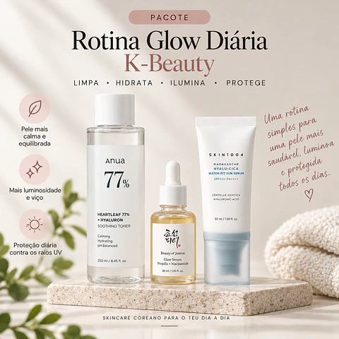 Rotina Glow Diária K-Beauty