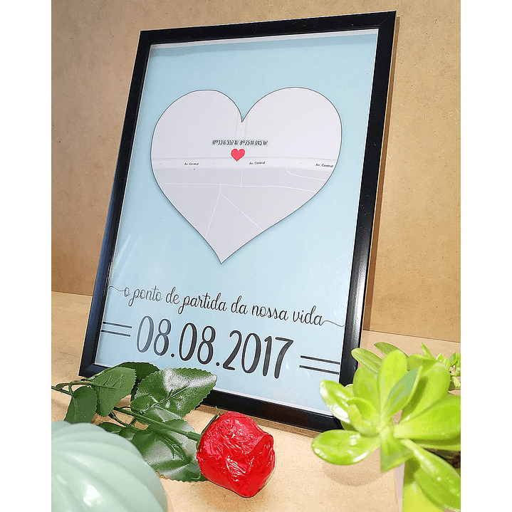 Quadro - Aqui começou o nosso amor ♥ 1