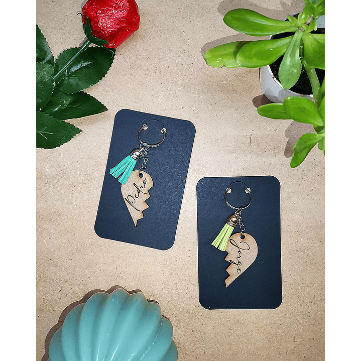 Porta-chave - O meu coração é teu 1