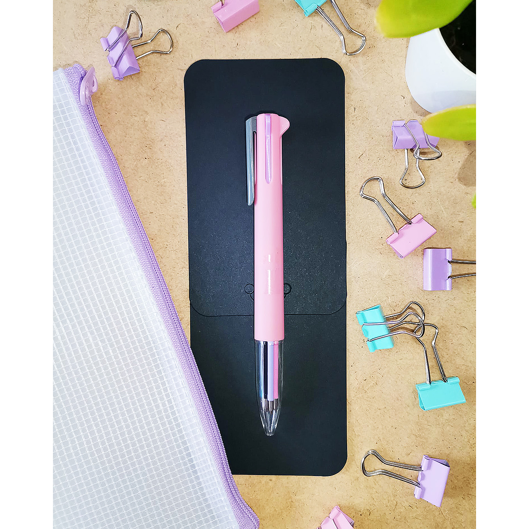 Caneta com 5 cores 5