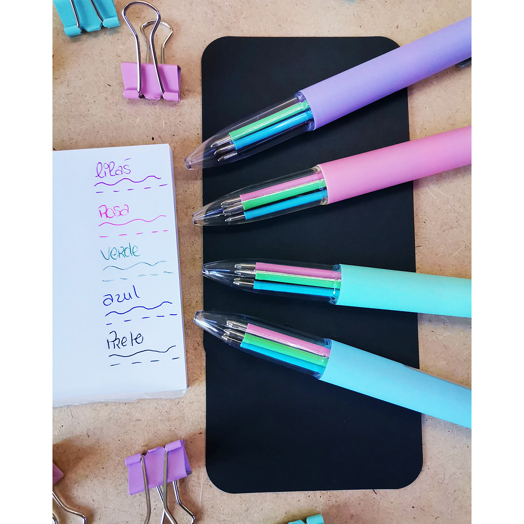 Caneta com 5 cores 1