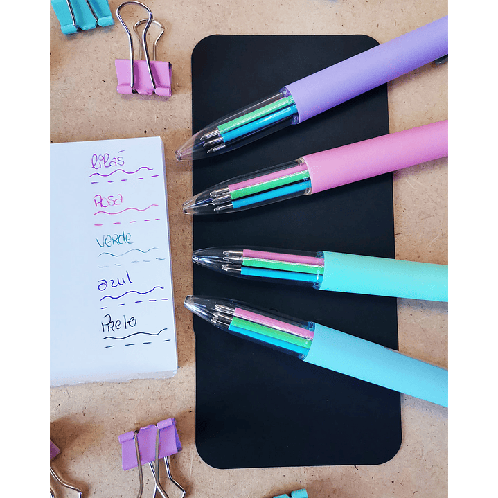 Caneta com 5 cores 1