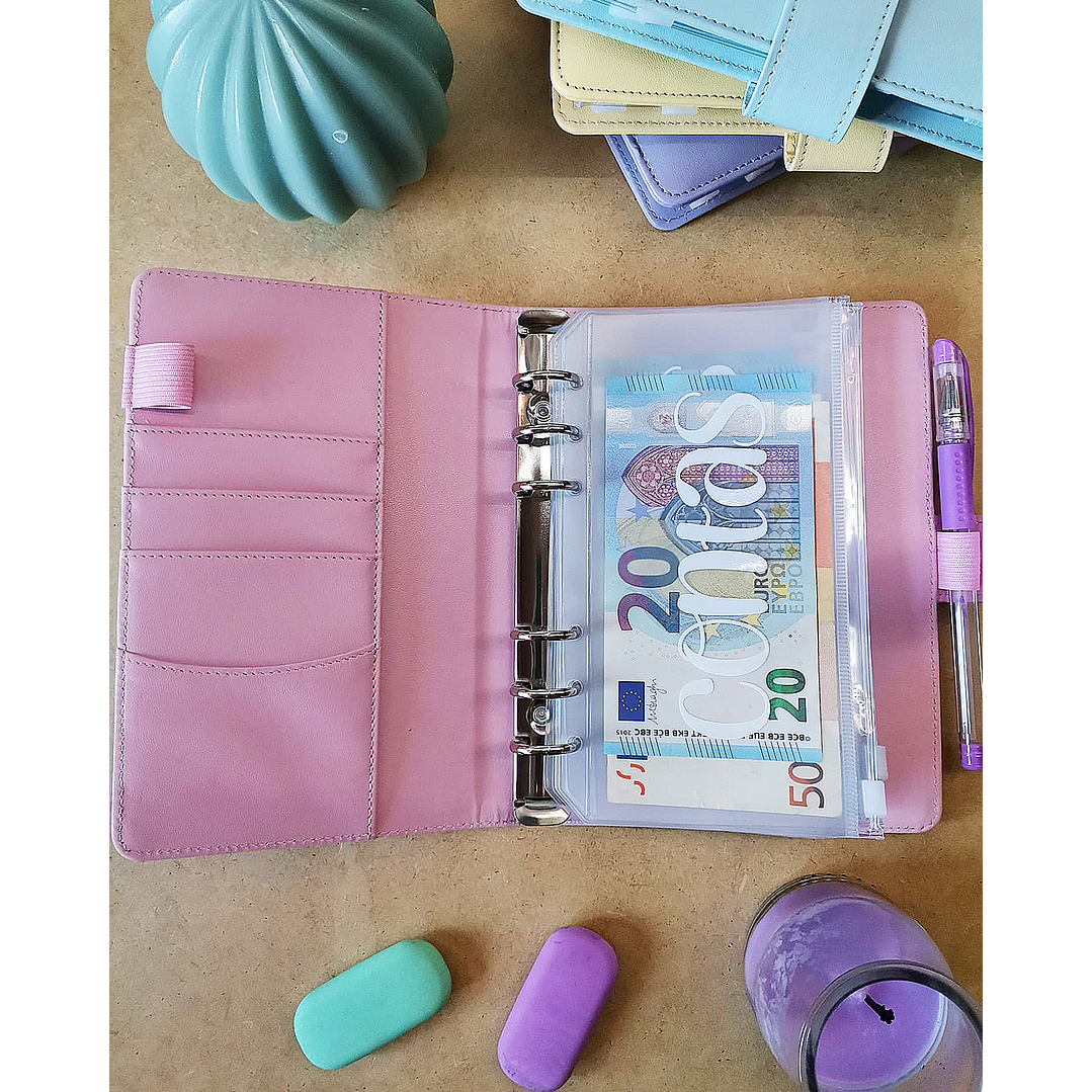 Budget Binder Rosa 💰 Pasta de Poupanças 2