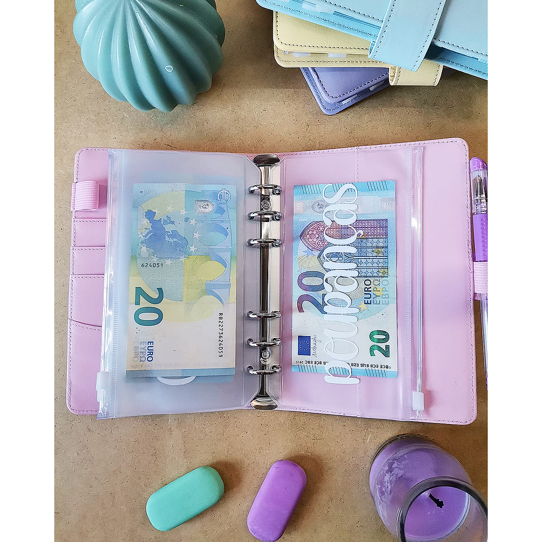 Budget Binder Rosa 💰 Pasta de Poupanças 7