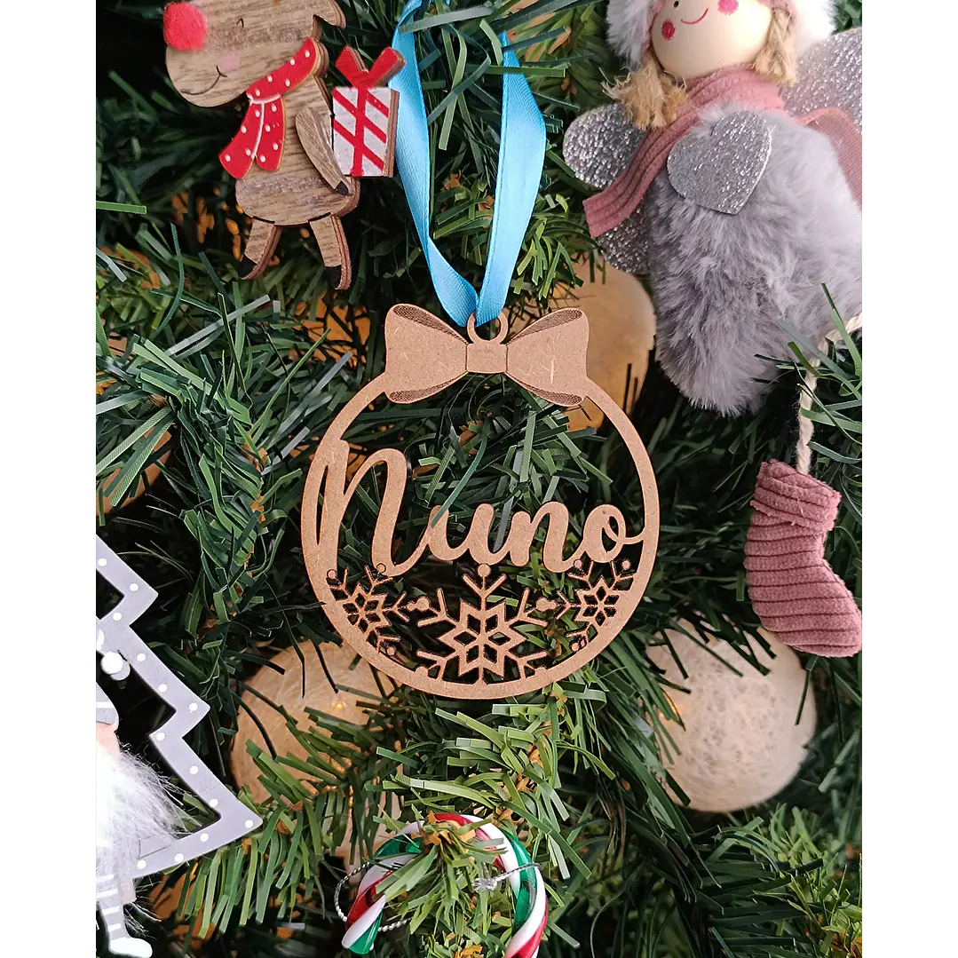 🌨️ Enfeite Flocos de Neve (8 cm) 2