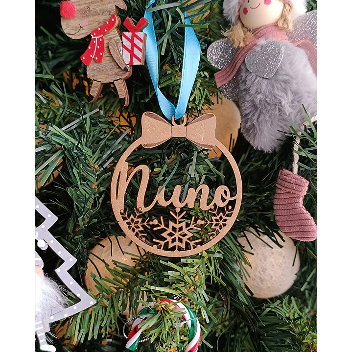 🌨️ Enfeite Flocos de Neve (8 cm) 2