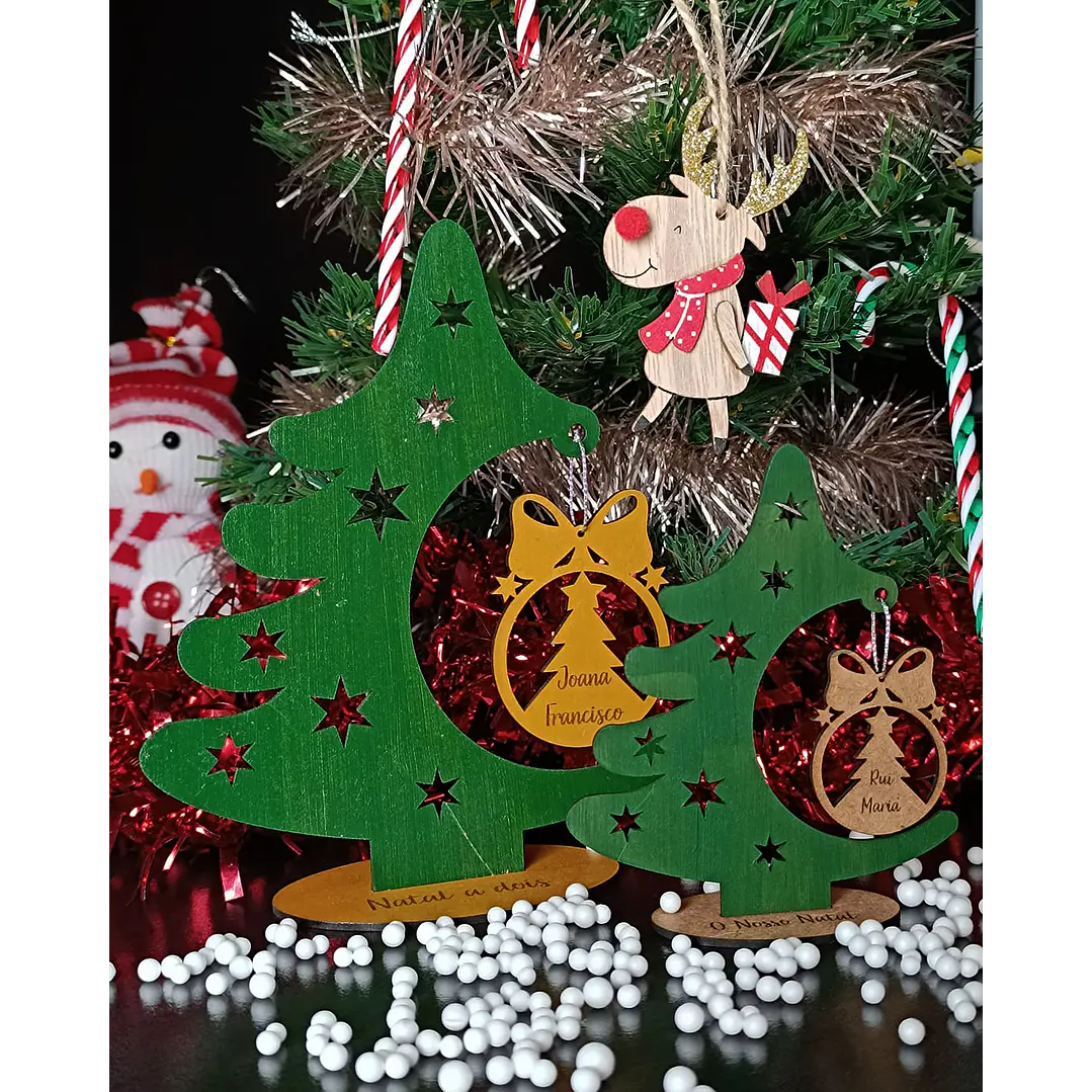 🎄 Enfeite Árvore Vertical 1